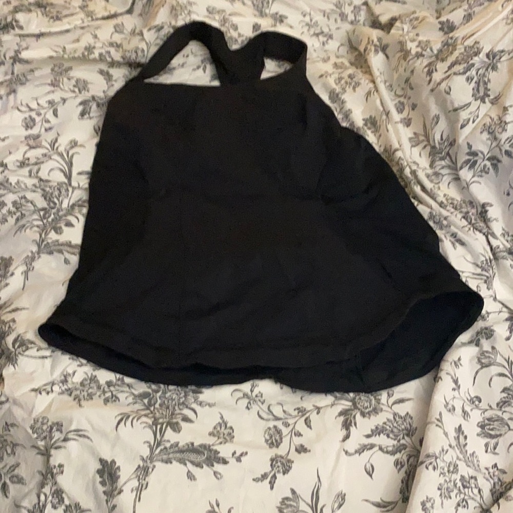 Lululemon Athletica black sport running tank top, size 10